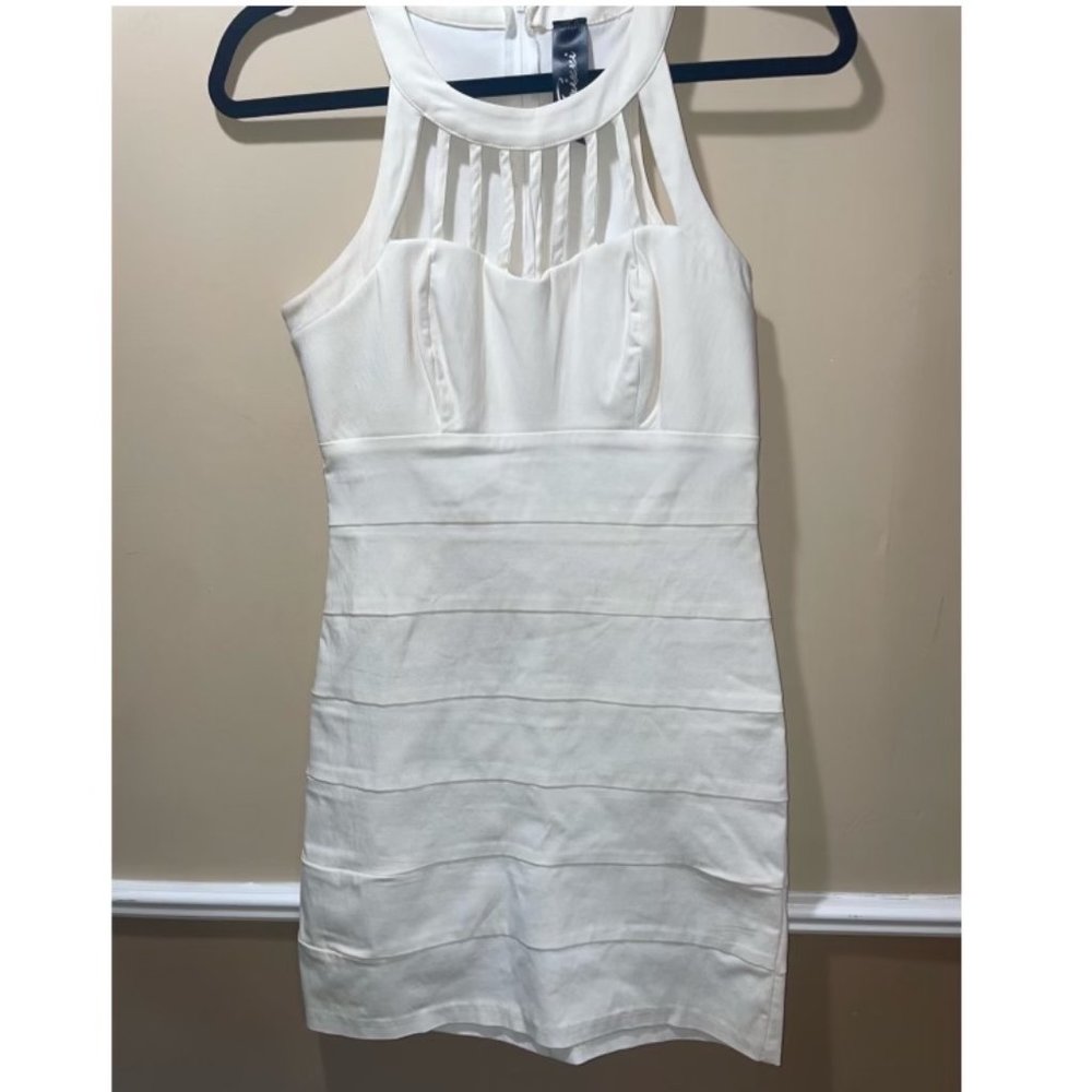 White Halter Dress
